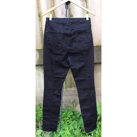 Good American - sz 14/32 - Good Waist Slim Leg w/Front Seam, STRETCH, Blackout - Picture 2 of 10